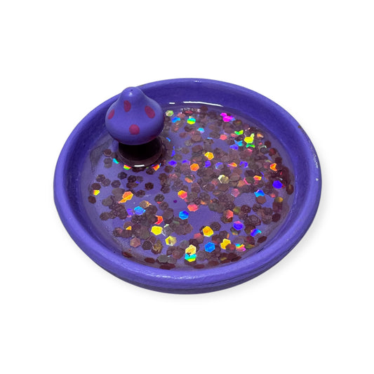 Mushroom Dish | Purple Sparkle