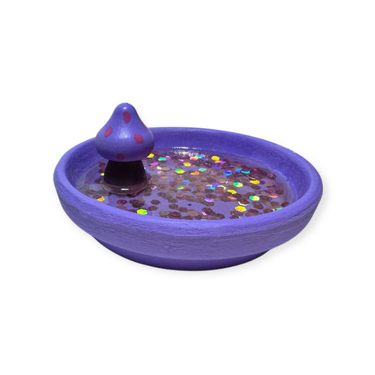 Mushroom Dish | Purple Sparkle