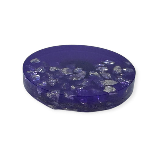 Circle Magnet - Purple/Silver Stone